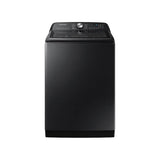 Samsung - Smart Activewave Agitator Top Load Washer with Super Speed, 5.1 cu-ft - Brushed Black
