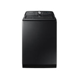 Samsung - Smart Top Load Washer with Super Speed, 5.2 cu-ft - Brushed Black