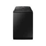 Samsung - Smart Top Load Washer with Auto Dispense System and Super Speed, 5.5 cu-ft - Brushed Black