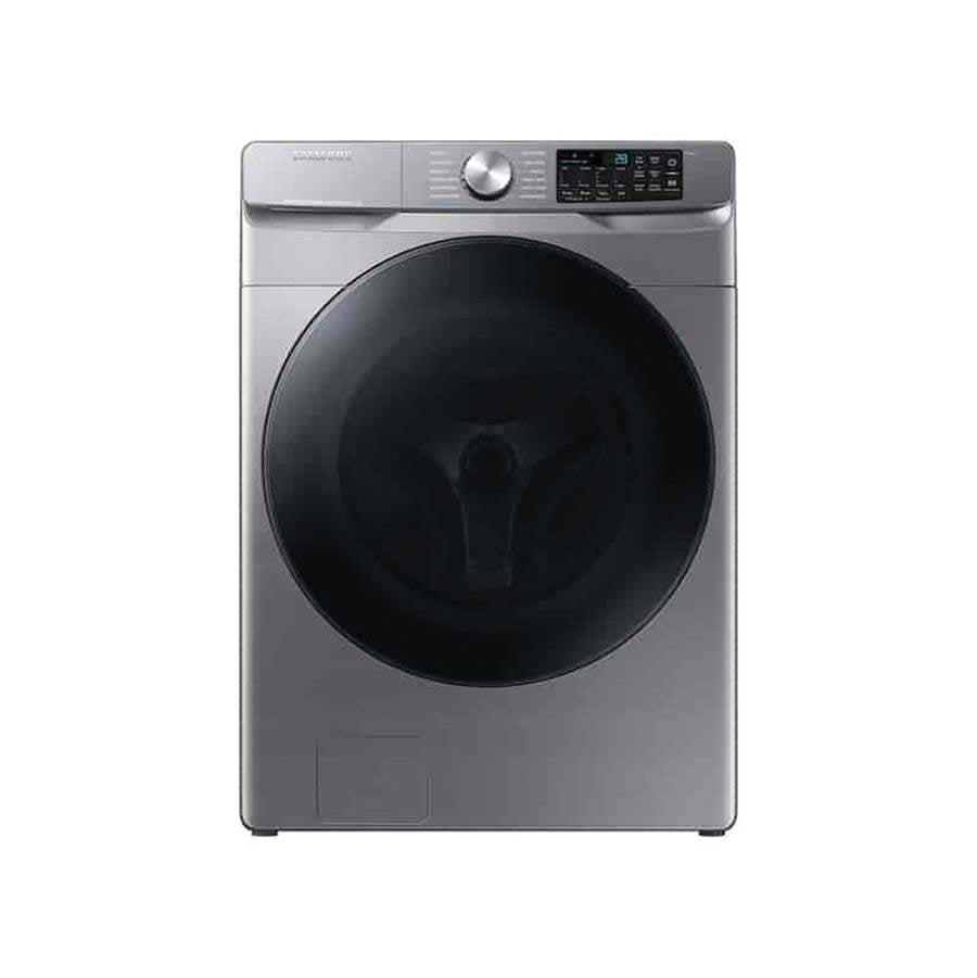 Samsung - Smart Front Load Washer with Super Speed and Steam, 4.5 cu-ft - Platinum
