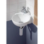 Cheviot Products - CORNER Wall-Mount/Vessel Sink - White