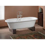 Cheviot Products - Regal Tub, 68'', White In, Custom Out, Flat, Polished Nickel Feet - Polished Nickel