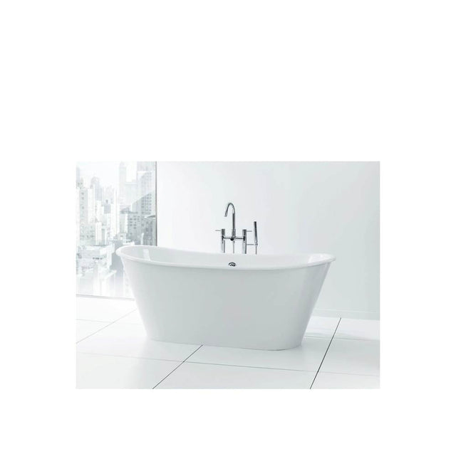 Cheviot Products - Iris Tub, Polished Stainless Steel Skirt - Polished Stainless
