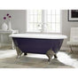 Cheviot Products - CARLTON Cast Iron Bathtub with Flat Area for Faucet Holes - Antique Bronze