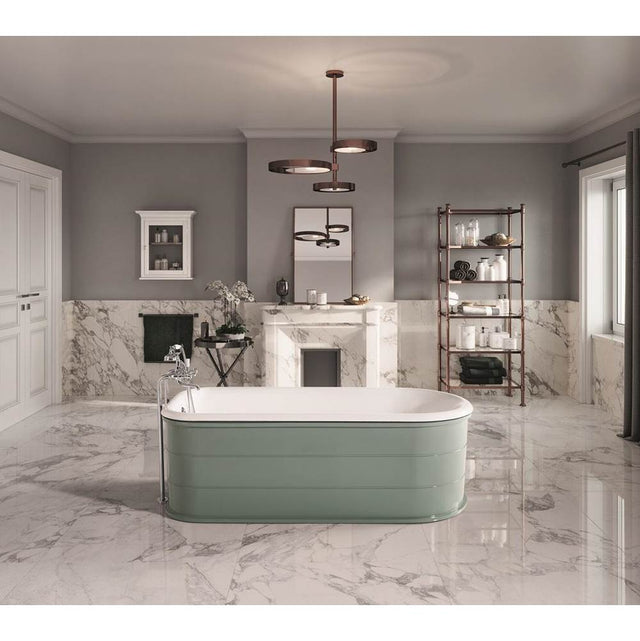 Cheviot Products - WINSTON Cast Iron Bathtub - White Interior with White Exterior