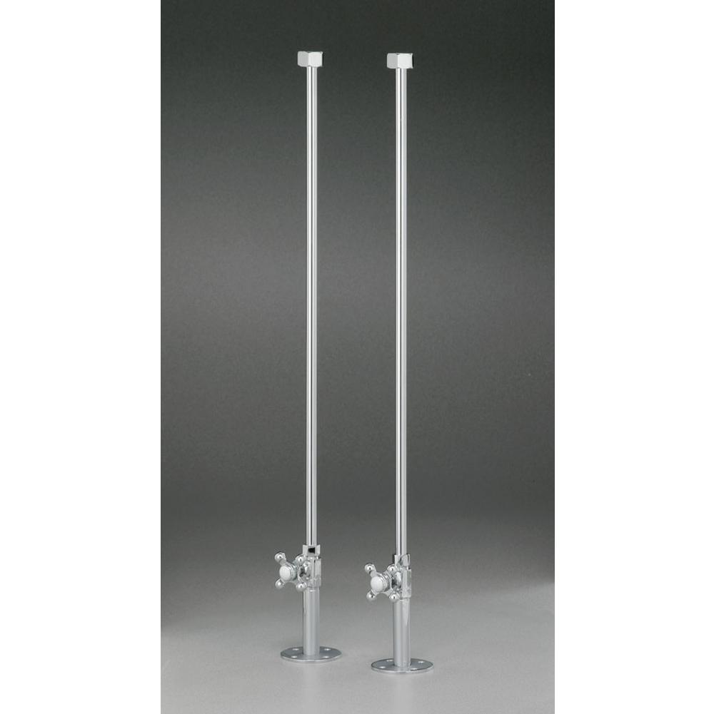 Cheviot Products - Water Supply Lines for Rim Mount Bathtub Fillers - Polished Nickel