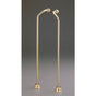 Cheviot Products - Offset Water Supply Lines for Tub Wall Mount Faucets - Polished Brass