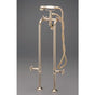 Cheviot Products - Free Standing Heavy Duty Water Supply Lines with Stop Valves - Extra Long - Polished Nickel