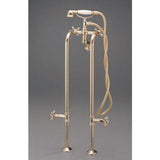 Cheviot Products - Free Standing Heavy Duty Water Supply Lines with Stop Valves - Polished Nickel