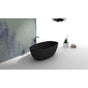 Cheviot Products - GIORGIO Solid Surface Bathtub - Matte Black Interior with Matte Black Exterior