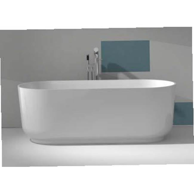 Cheviot Products - Verona Solid Surface Bathtub, Gloss White - Gloss White