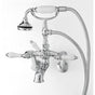Cheviot Products - 5100 SERIES Wall-Mount Tub Filler - Lever Handles - Porcelain Accents - Polished Nickel