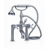 Cheviot Products - 5100 SERIES Wall-Mount Tub Filler - Cross Handles - Metal Accents - Brushed Nickel