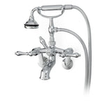 Cheviot Products - 5100 SERIES Wall-Mount Tub Filler - Lever Handles - Metal Accents - Polished Nickel