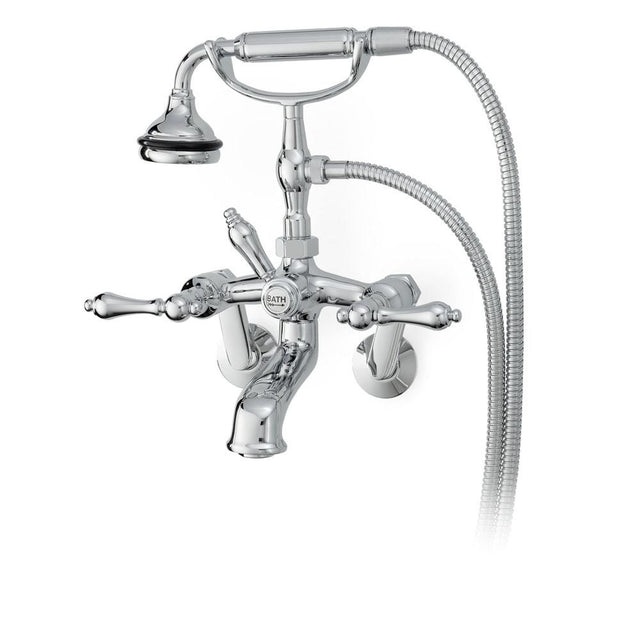 Cheviot Products - 5100 SERIES Wall-Mount Tub Filler - Lever Handles - Metal Accents - Polished Nickel