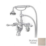 Cheviot Products - 5100 SERIES Wall-Mount Tub Filler - Cross Handles - Metal Accents - Polished Nickel