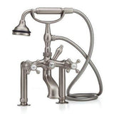 Cheviot Products - 5100 SERIES Offset Deck-Mount Tub Filler - Lever Handles - Metal Accents - Antique Bronze