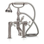 Cheviot Products - 5100 SERIES Extra-Tall Deck-Mount Tub Filler - Cross Handles - Metal Accents - Polished Nickel