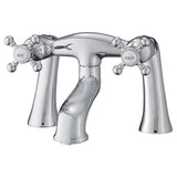 Cheviot Products - 5100 SERIES Basic Offset Deck-Mount Tub Filler - Cross Handles - Chrome