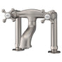 Cheviot Products - 5100 SERIES Basic Extra-Tall Deck-Mount Tub Filler - Cross Handles - Brushed Nickel