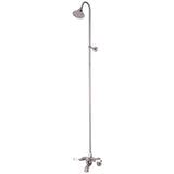 Cheviot Products - 5100 SERIES Tub Filler with Overhead Shower - Lever Handles - Brushed Nickel