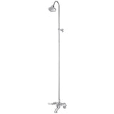 Cheviot Products - 5100 SERIES Tub Filler with Overhead Shower - Lever Handles - Chrome