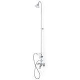 Cheviot Products - 5100 SERIES Tub Filler with Hand Shower and Overhead Shower - Lever Handles - Chrome