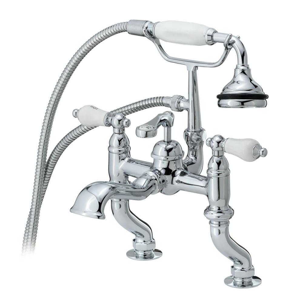 Cheviot Products - Variable-Spread Deck-Mount Tub Filler - Chrome