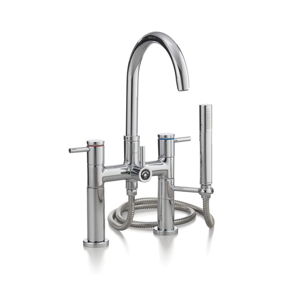 Cheviot Products - CONTEMPORARY Deck-Mount Tub Filler - Brushed Nickel