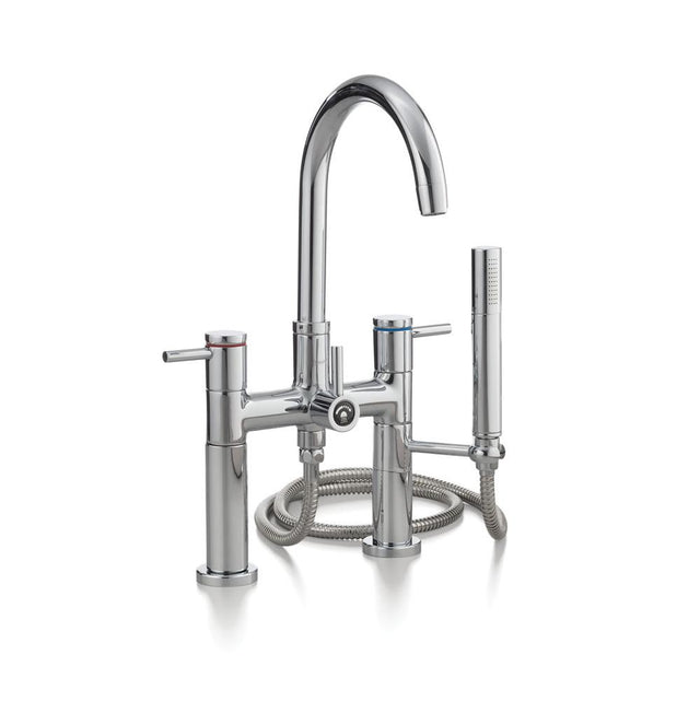 Cheviot Products - CONTEMPORARY Deck-Mount Tub Filler - Brushed Nickel