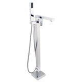 Cheviot Products - SQUARE Free-Standing Tub Filler - Chrome