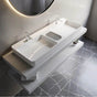 Cheviot Products - INFINITY DOUBLE Vessel Sink - White