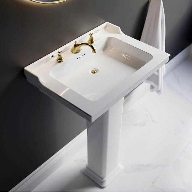 Cheviot Products - VALARTE Pedestal Sink - White