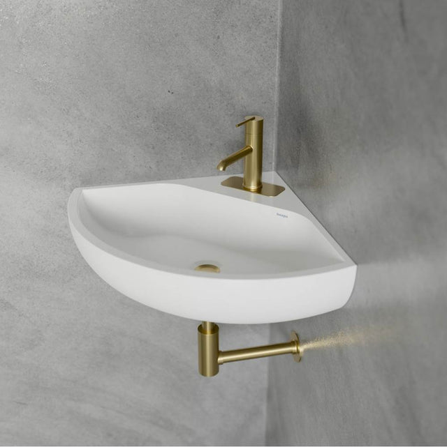 Cheviot Products - ANGLE Corner Sink - White