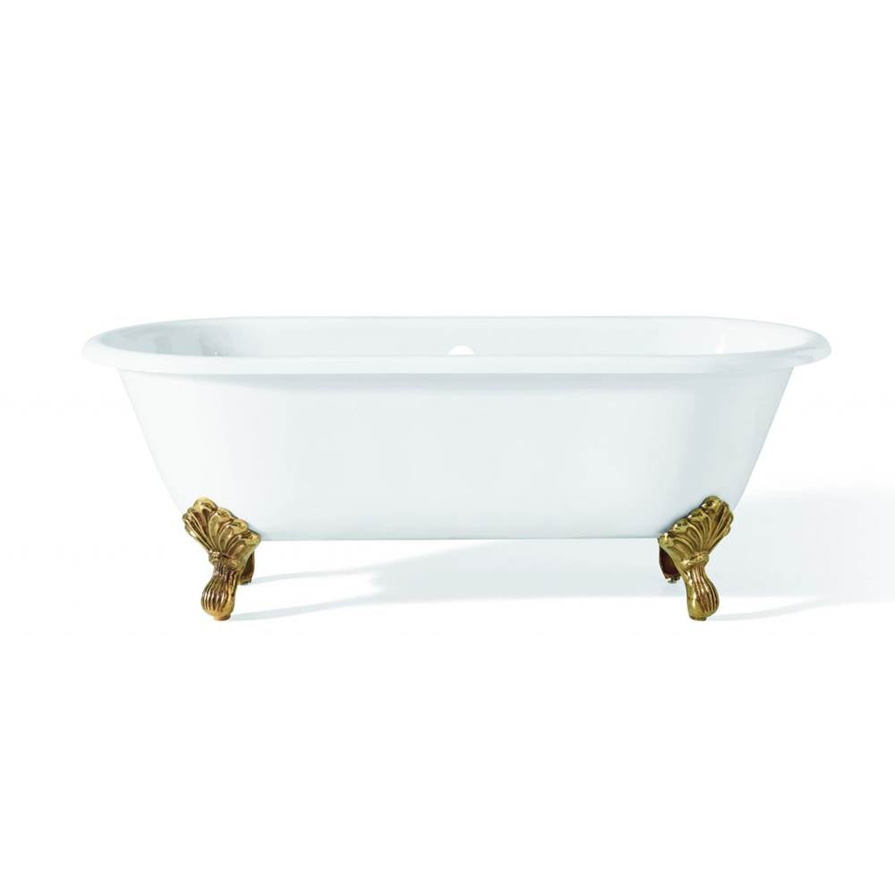 REGAL Cast Iron Bathtub with Continuous Rolled Rim and Shaughnessy Feet