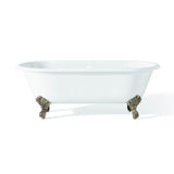 REGAL Cast Iron Bathtub with Continuous Rolled Rim and Shaughnessy Feet
