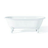 REGAL Cast Iron Bathtub with Continuous Rolled Rim and Shaughnessy Feet