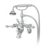 Cheviot Products - 5100 SERIES Extra-Tall Deck-Mount Tub Filler - Lever Handles - Metal Accents - Satin Brass
