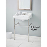 Cheviot Products - ESSEX Console Sink - Polished Nickel