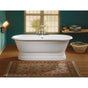 Cheviot Products - Regal Tub W/ Pedestal, 61'', White In, Custom Out, Flat - White