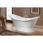 Cheviot Products - Regency Cast Iron Bathtub With Pedestal Base - White Interior, White Exterior