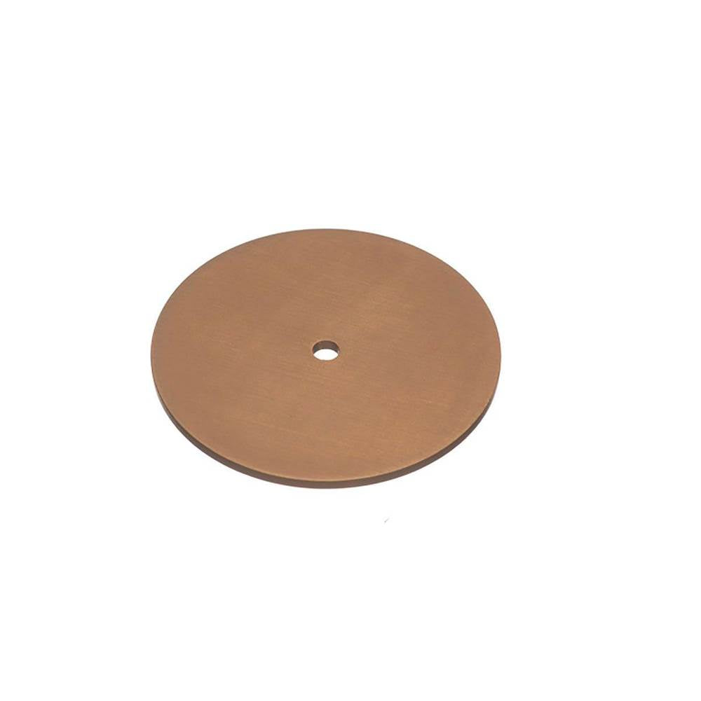 Colonial Bronze - 1.25'' diameter Round Backplate for use with 1/4-20 screw hand finished in Heritage Bronze - Heritage Bronze