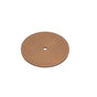 Colonial Bronze - 1.25'' diameter Round Backplate for use with 1/4-20 screw hand finished in Heritage Bronze - Heritage Bronze