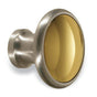 Colonial Bronze - 1.25'' diameter Round Cabinet Knob, Back-to-Back Shower Door Knob Kit hand finished in Heritage Bronze and Matte Satin Copper - Heritage Bronze,Matte Satin Copper