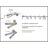 Colonial Bronze - 4.375'' overall Removable screw pivot Hinge hand finished in Heritage Bronze - Heritage Bronze