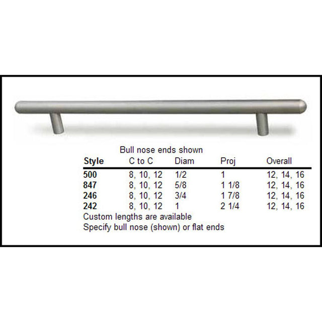 Colonial Bronze - 3'' center-to-center, 4'' overall, 0.5'' diameter Round Cabinet Pull with straight posts hand finished in Matte Satin Brass - Matte Satin Brass