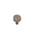 Colonial Bronze - 1'' diameter Round Cabinet Knob with straight post hand finished in Matte Satin Nickel - Matte Satin Nickel