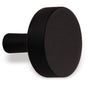 Colonial Bronze - 1'' diameter Round Cabinet Knob with straight post hand finished in Heritage Bronze - Heritage Bronze