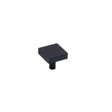 Colonial Bronze - 1.25'' Square Cabinet Knob with straight post hand finished in Polished Bronze - Polished Bronze