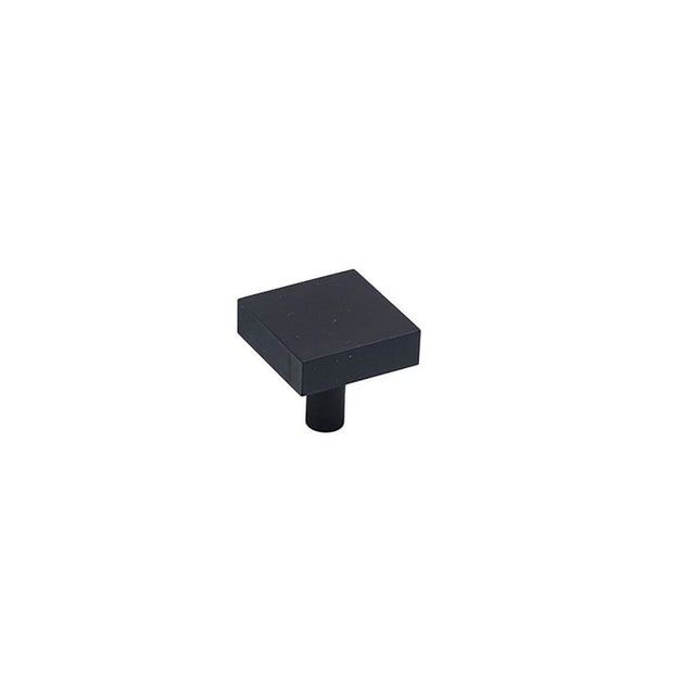 Colonial Bronze - 1.25'' Square Cabinet Knob with straight post hand finished in Satin Copper - Satin Copper